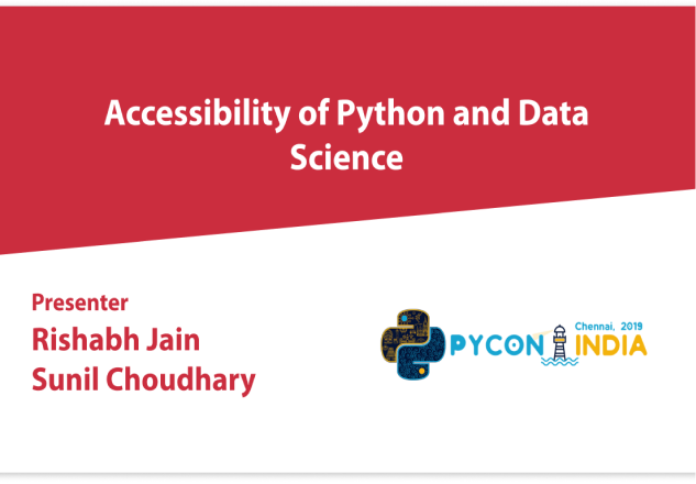 I-Stem discusses accessibility of Python and data science at PyCon India 2019